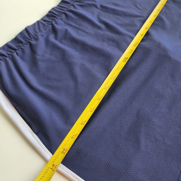 Nike Womens Golf Dri Fit Navy Blue White Stripe Skirt Skort Pockets Stretch M - Picture 4 of 11